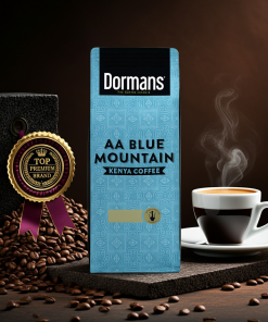 Kawa Specialty Arabica Kenya AA Blue Mountain Ziarnista 375g – Delikatne nuty owocowe Dormans edited